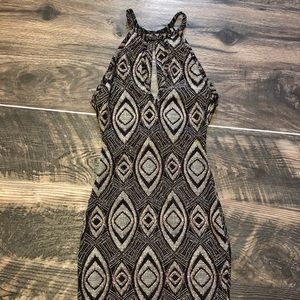 Iris Mini Black & Silver Sparkle Dress